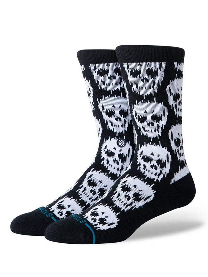 Stance Static Skull Socks | BLACK (BLK)