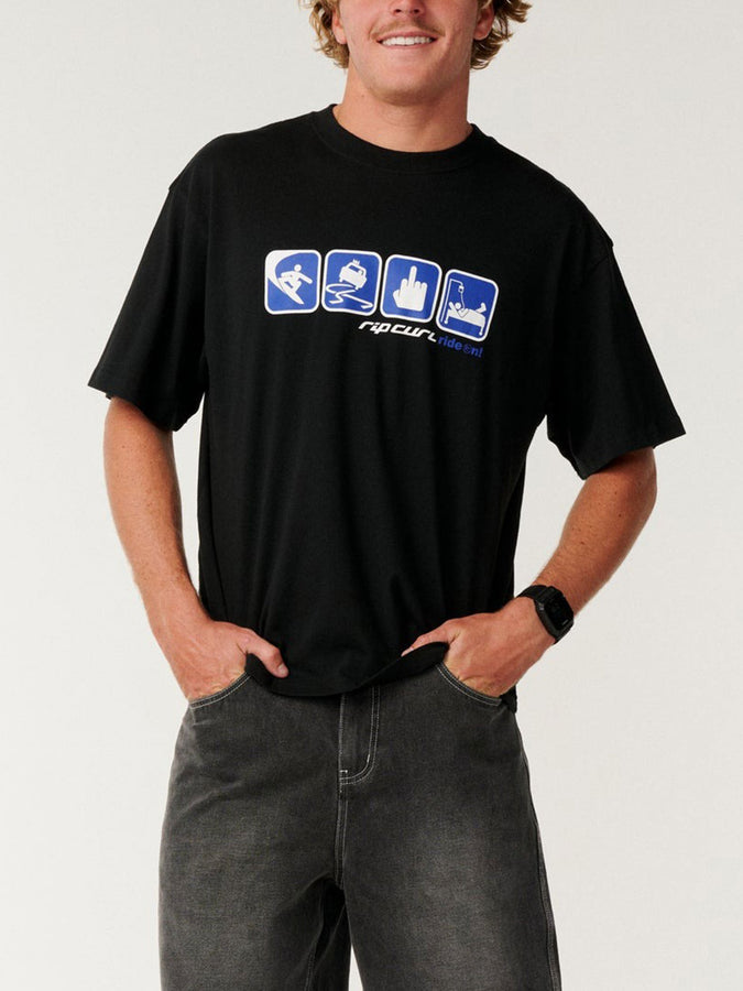 Rip Curl Archive Ride On T-Shirt Holiday 2026 | BLACK (0090)