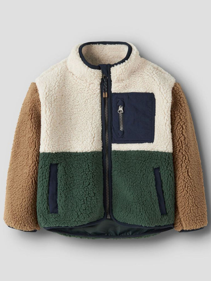 Name It Macey Teddy Jacket Fall 2026 | JUNGLE GREEN