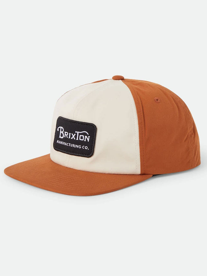 Brixton Grade Snapback Hat | WHITECAP/CARAMEL