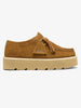 Clarks Meare Walla Bronze Suede Shoes Fall 2026