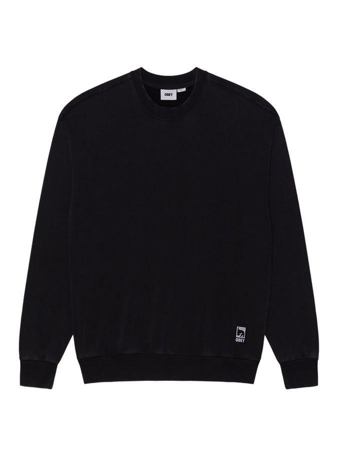 Obey Post Crewneck Sweatshirt Fall 2026 | DUSTY BLACK LIMO (DUBL)