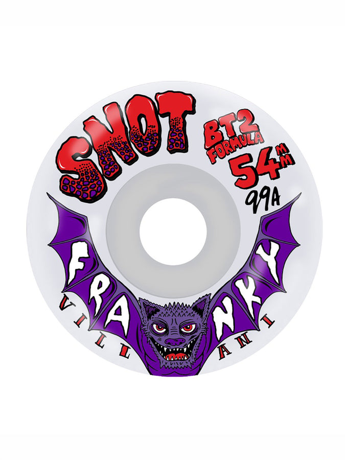 Snot Crystal Clear Franky Villani Conical Skateboard Wheels | CLEAR