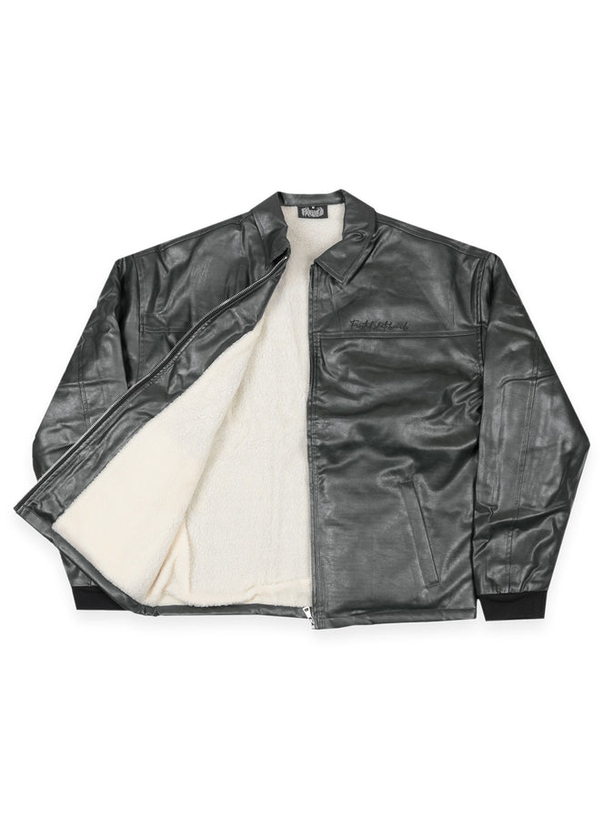 Frosted Leather Jacket Summer 2026 | BLACK