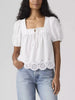 Levis Darling Cut-Work Blouse Bright White Top Summer 2026