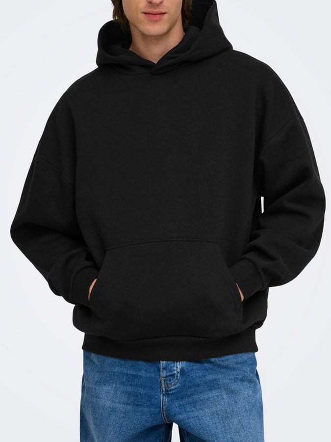 Only & Sons Ceres Hoodie Fall 2026 | BLACK
