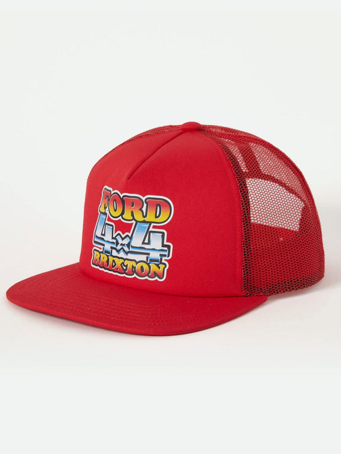 Brixton x Ford 4x4 Chrome Trucker Hat | RANGOON RED