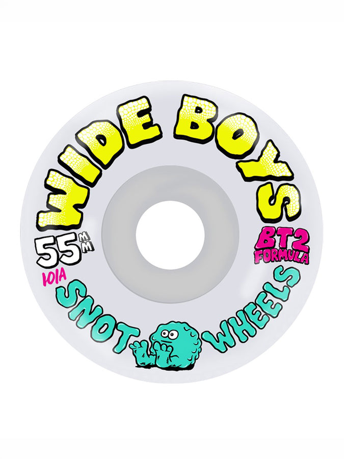Snot Wide Boys Crystal Clear 55mm Skateboard Wheels | CLEAR
