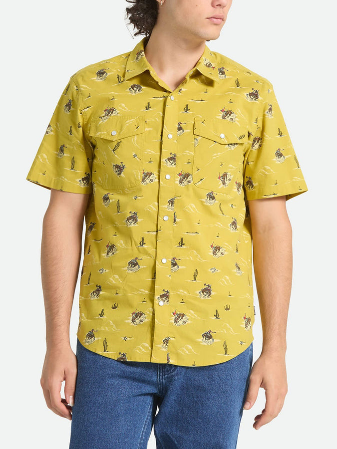 Brixton x Lonestar Buttondown Shirt Summer 2026 | TEXAS GOLD