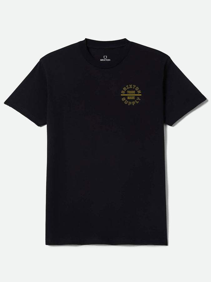 Brixton Oath V T-Shirt Holiday 2026 | BLACK/DARK YELLOW