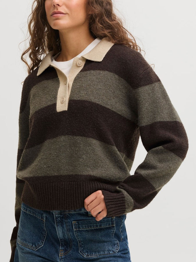 Jjxx Ruby Polo Neck Sweater Fall 2026 | SEAL BROWN