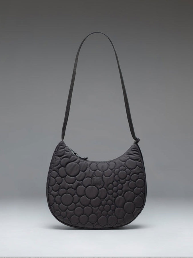 Herschel Yara Quilted Capsule Shoulder Bag | BLACK TONAL DAISY (08247)