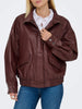 Only Julia Faux Leather Bomber Jacket Fall 2026
