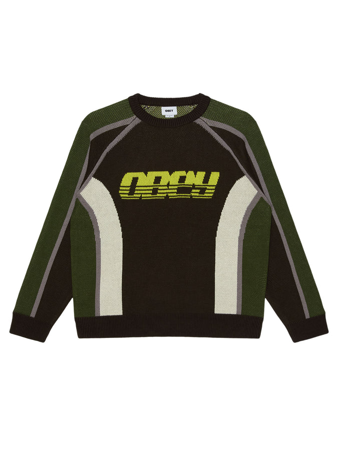 Obey Estadio Sweater Fall 2026 | BROWN MULTI (BWM)