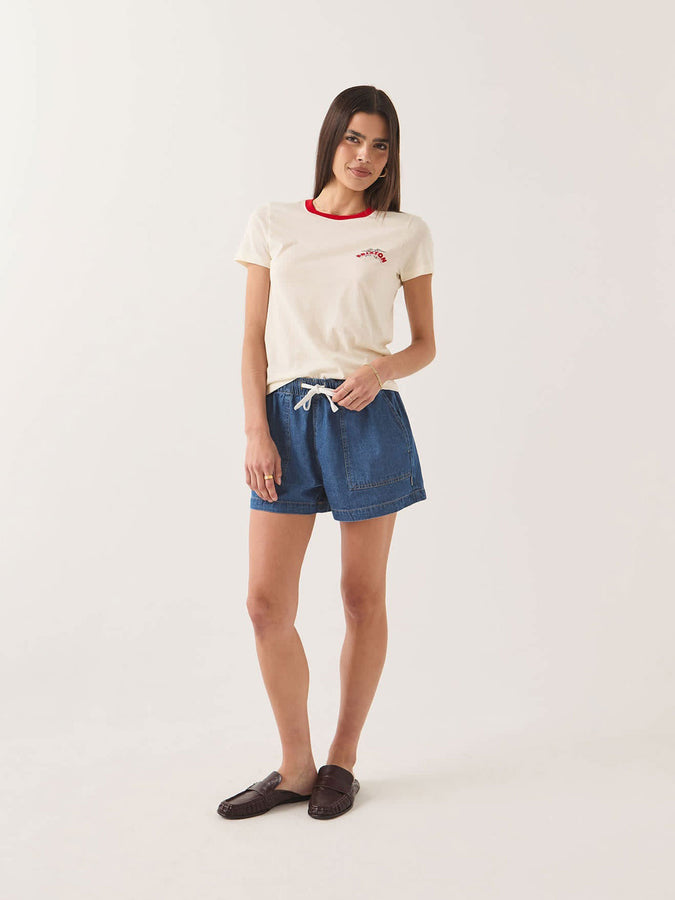 Brixton Banner Slim T-Shirt Fall 2026 | OFF WHITE
