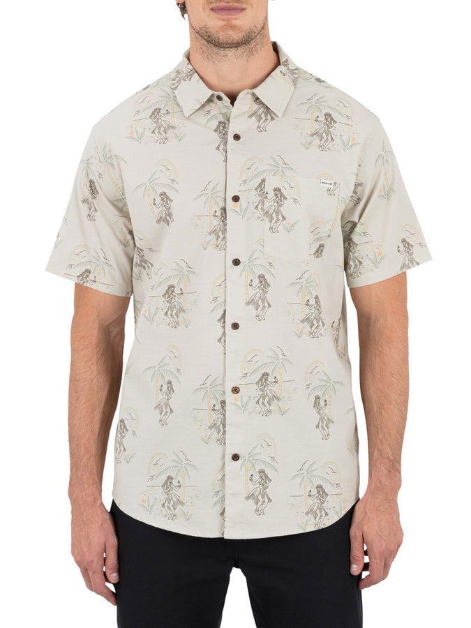 Hurley One And Only Lido Stripe Short Sleeve Buttondown Shirt Spring 2026 | BONE 2 (072)