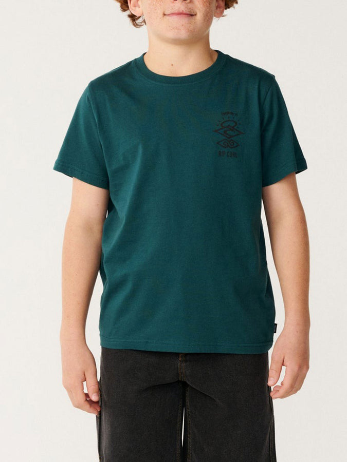 Rip Curl Search Icon T-Shirt Fall 2026 | BLUE GREEN (0076)