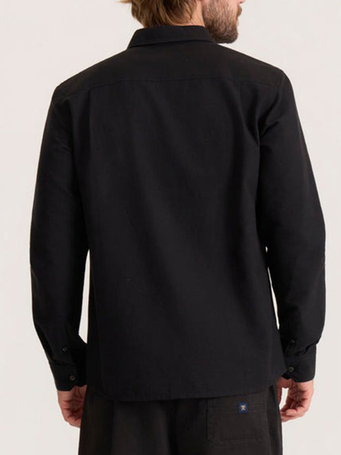 Roark Scholar Chambray Long Sleeve Buttondown Shirt Fall 2026 | SOLID BLACK (SBK)