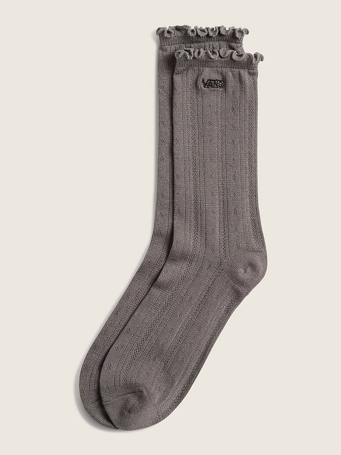 Vans Pointelle Crew Socks | PEWTER (PWT)