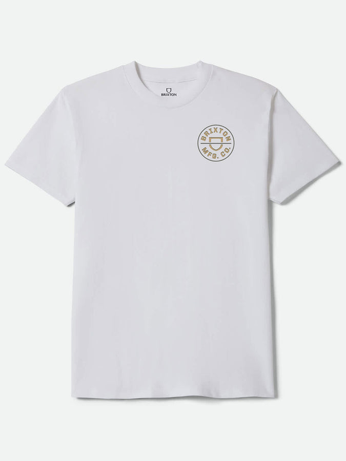 Brixton Crest II T-Shirt Holiday 2026 | WHITE/SAGE/COPPER