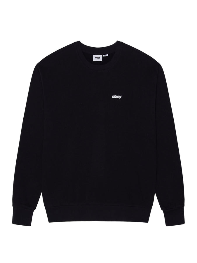 Obey League Crewneck Sweatshirt Fall 2026 | BLACK (BLK)