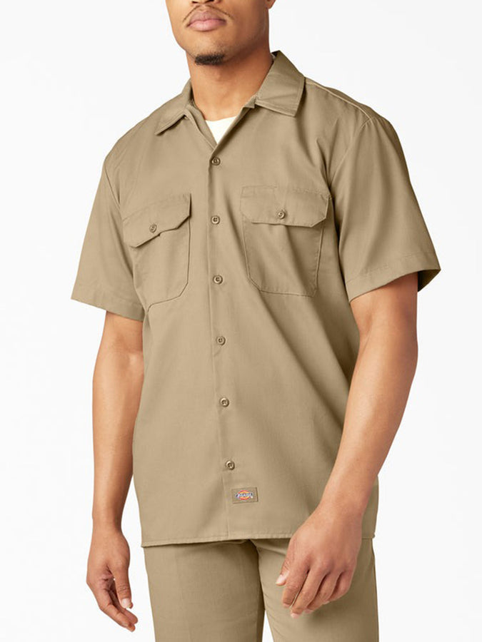 Dickies Work Short Sleeve Buttondown Shirt Spring 2026 | KHAKI (KHK)