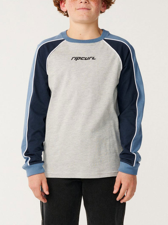 Rip Curl Archive Sandman Panel Long Sleeve T-Shirt Fall 2026 | GREY MARLE (0085)