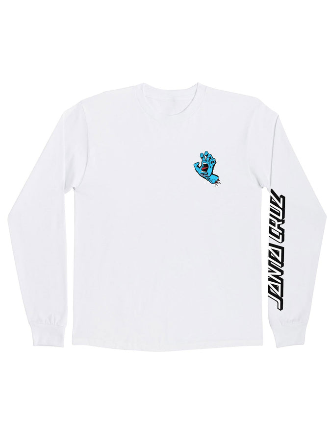 Santa Cruz Screaming Hand Long Sleeve T-Shirt Fall 2026 | WHITE