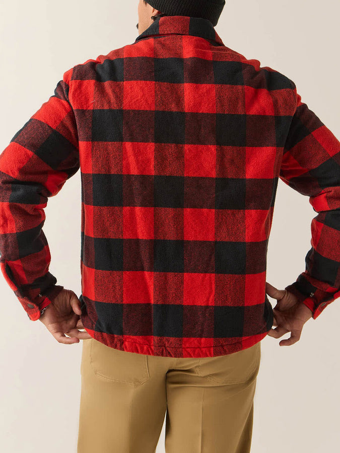 Brixton Durham Lined Jacket Fall 2026 | RED/BLACK BUFFALO PLAID