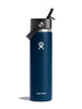 Hydro Flask 24oz Wide Mouth With Flex Straw Cap Indigo Bottle