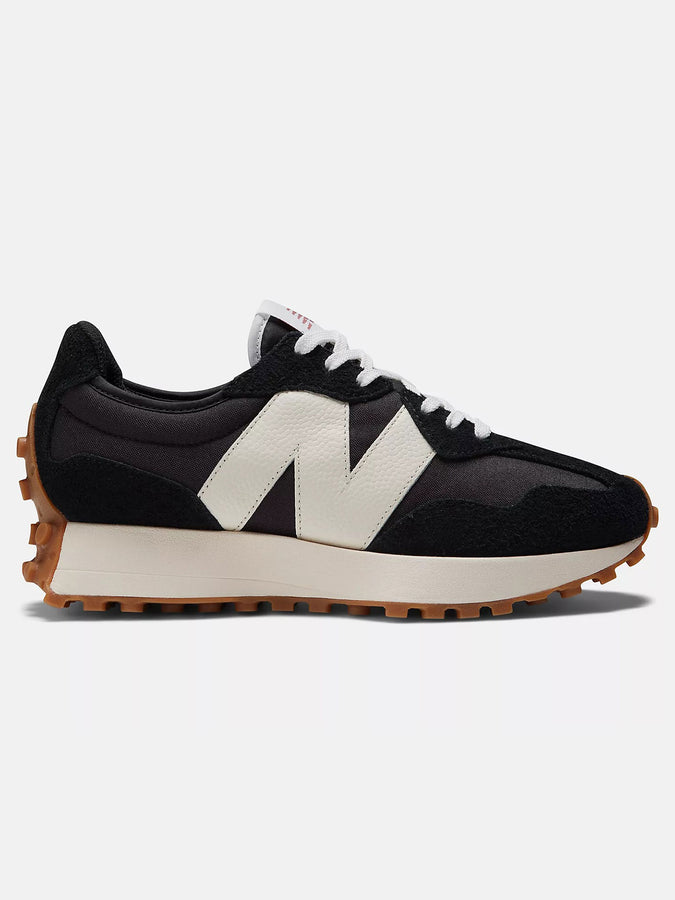 New Balance 327 Black/White/Mineral Red Shoes | BLACK/WHITE/MINERAL RED
