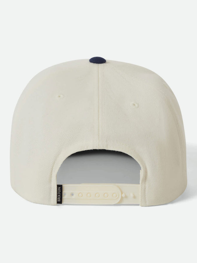 Brixton Oath III Snapback Hat | OFF WHITE/MIDNIGHT BLUE