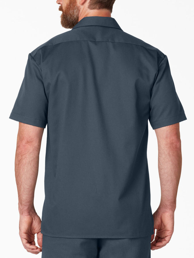 Dickies Twill Work Short Sleeve Buttondown Shirt | AIRFORCE BLUE (AF)