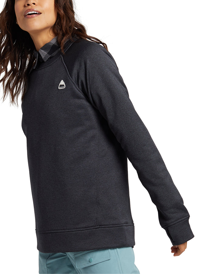Burton Oak Crewneck Sweatshirt | TRUE BLACK HEATHER (001)