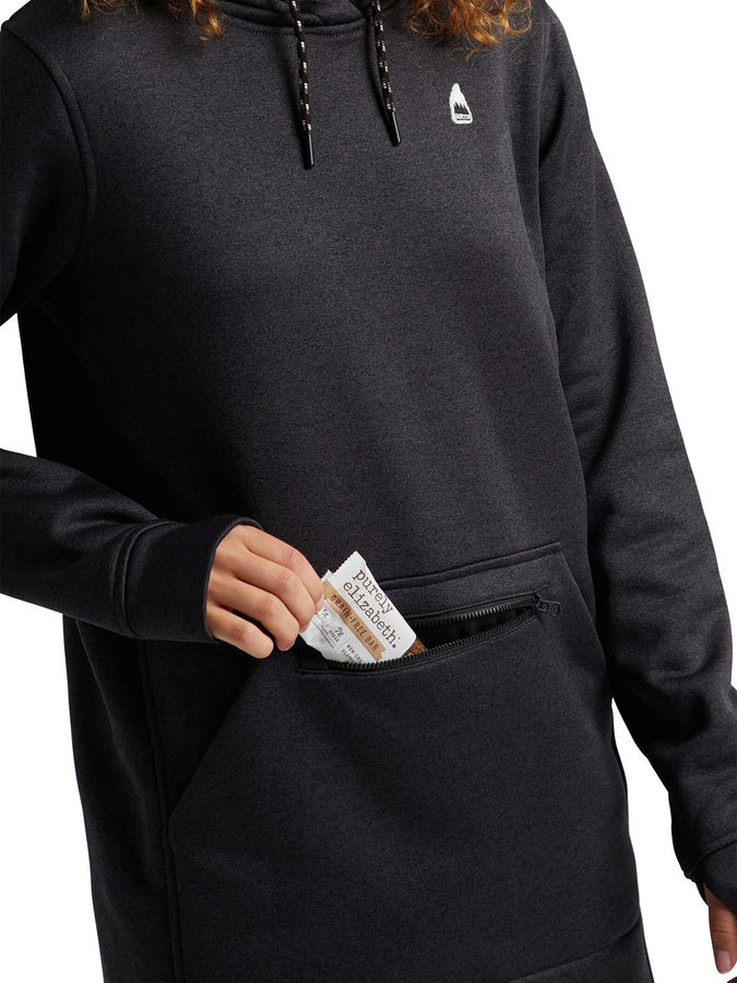 Burton Oak Long Hoodie | TRUE BLACK HEATHER (001)