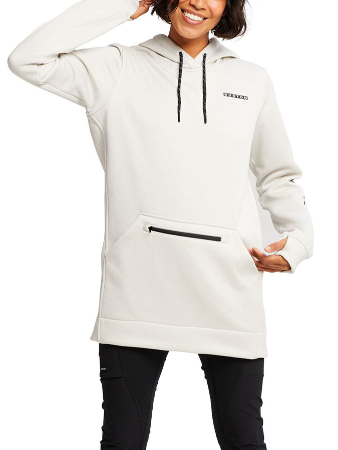 Burton Oak Long Hoodie | STOUT WHITE HEATHER (100)
