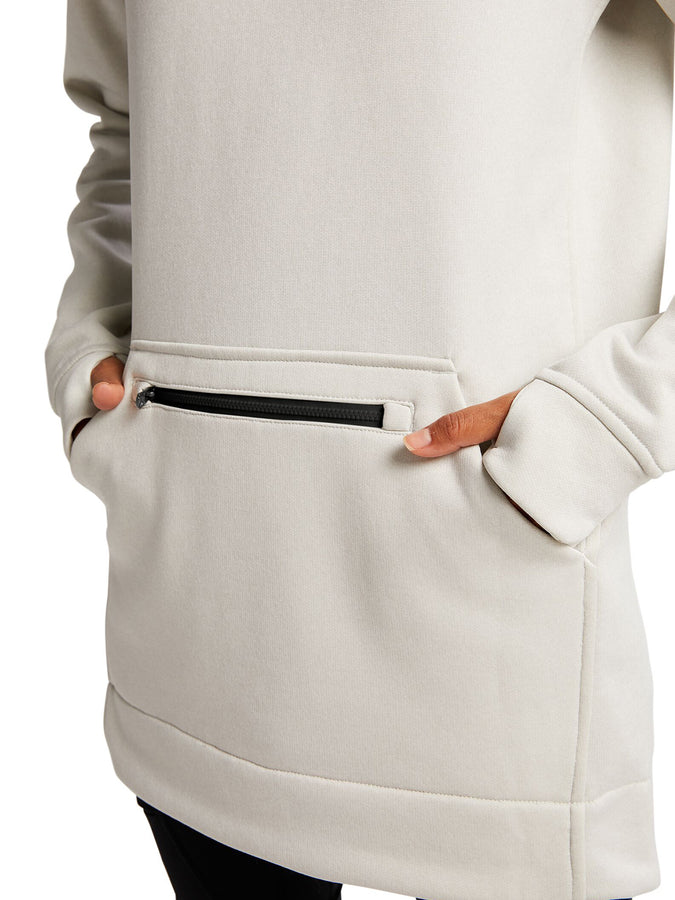 Burton Oak Long Hoodie | STOUT WHITE HEATHER (100)