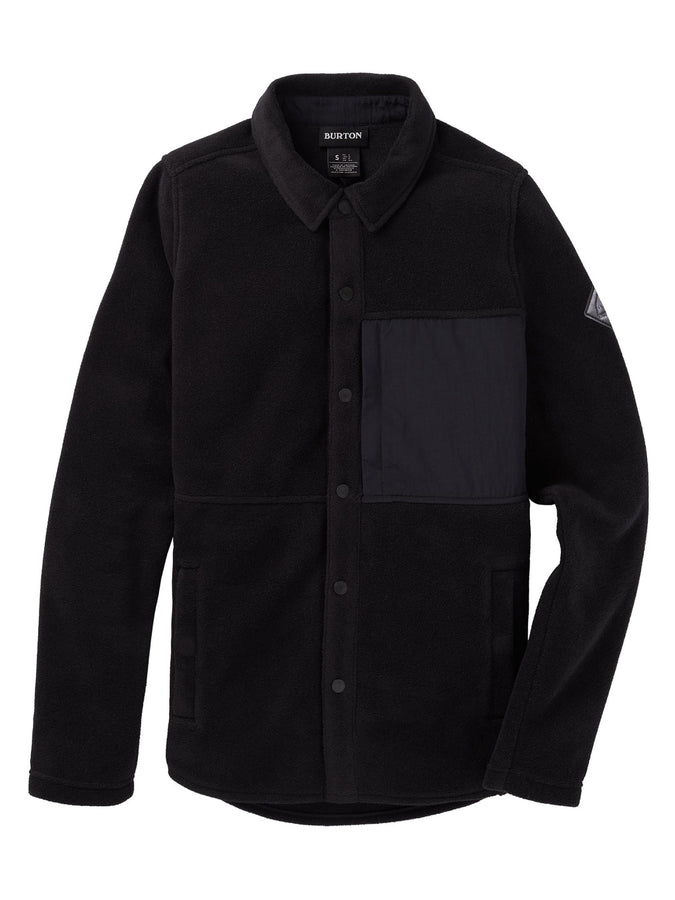 Burton Hearth Snap-Up Polar Fleece | TRUE BLACK (001)
