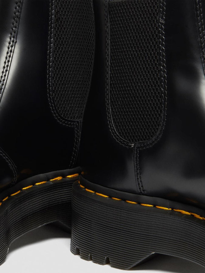 Dr. Martens 2976 Quad Polished Smooth Black Boots | BLACK