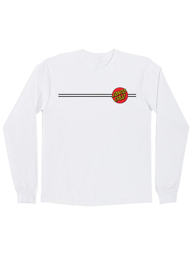 Santa Cruz Classic Dot Long Sleeve T-Shirt | WHITE