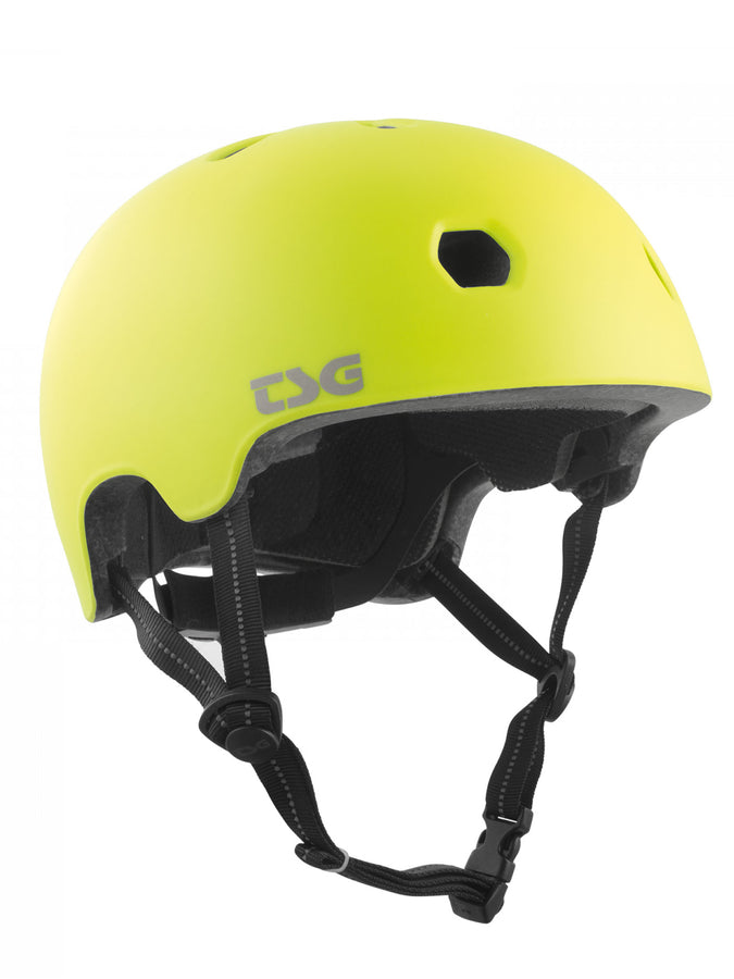 TSG Meta Solid Color Helmet | SATIN ACID YELLOW