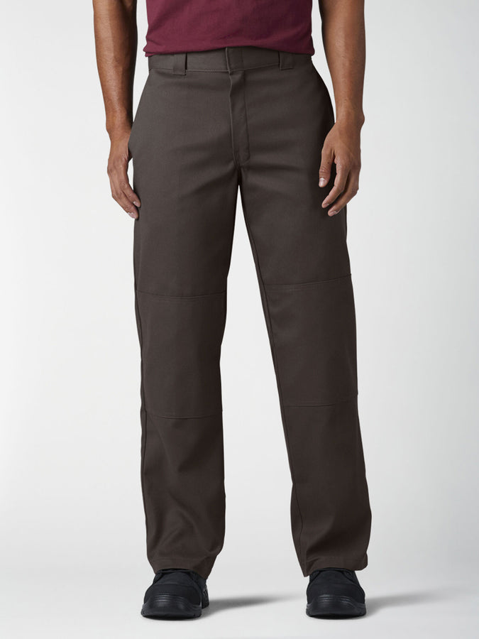 Dickies Loose Fit Double Knee Work Pants | DARK BROWN (DB)
