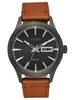 Nixon Sentry Solar Leather Watch