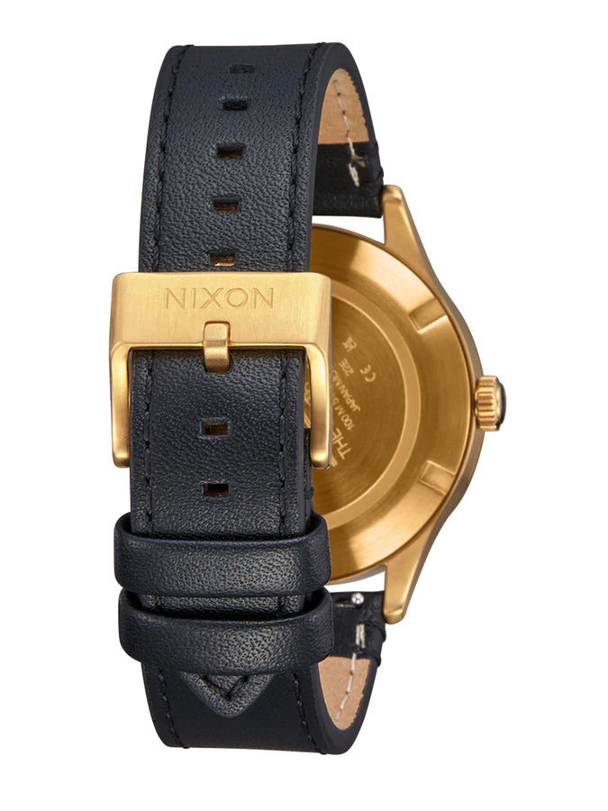 Nixon Sentry Solar Leather Watch | ALL GOLD/BLACK (510)