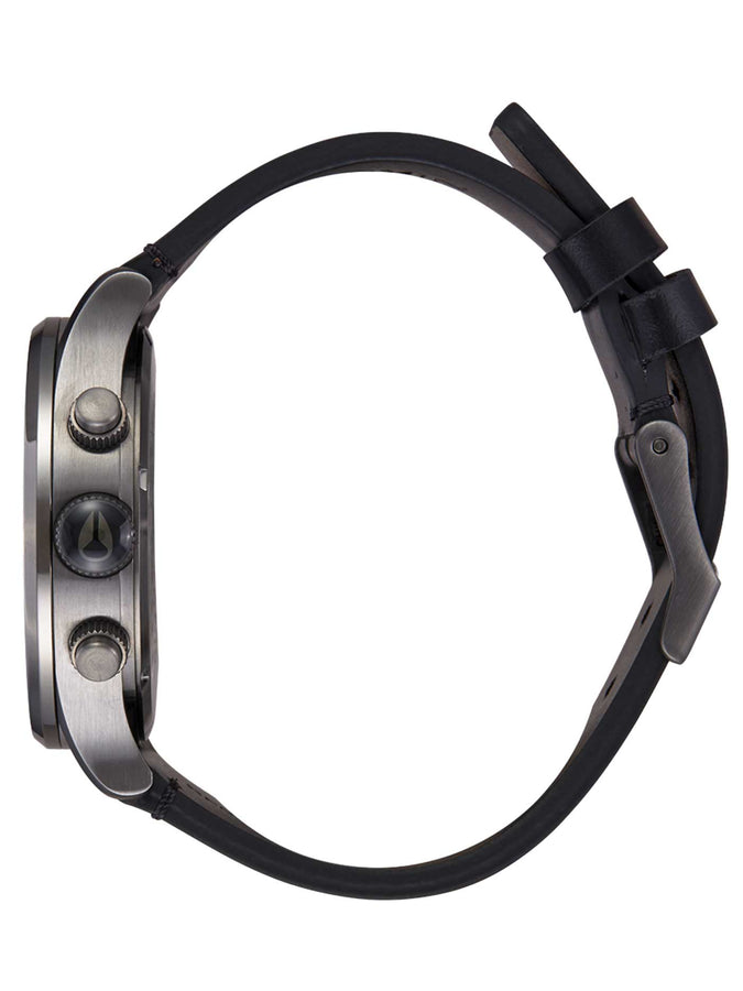 Nixon Sentry Chrono Leather Watch | GUNMETAL/BLACK (680)