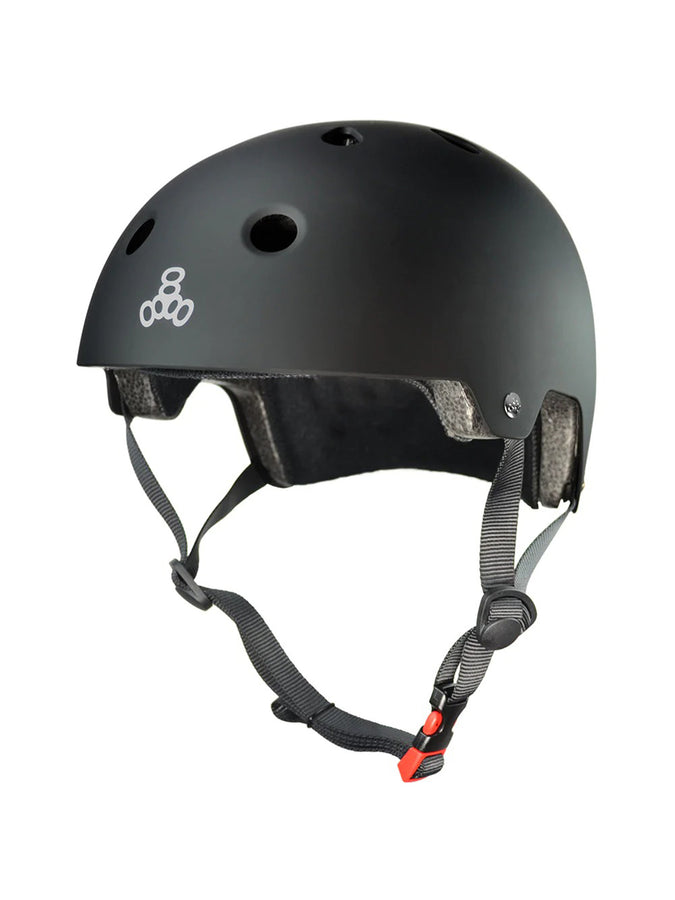 Triple 8 EPS Dual Certified Rubber Helmet | BLACK