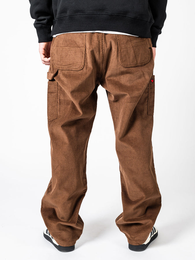Loviah Corduroy Carpenter Pants | BROWN