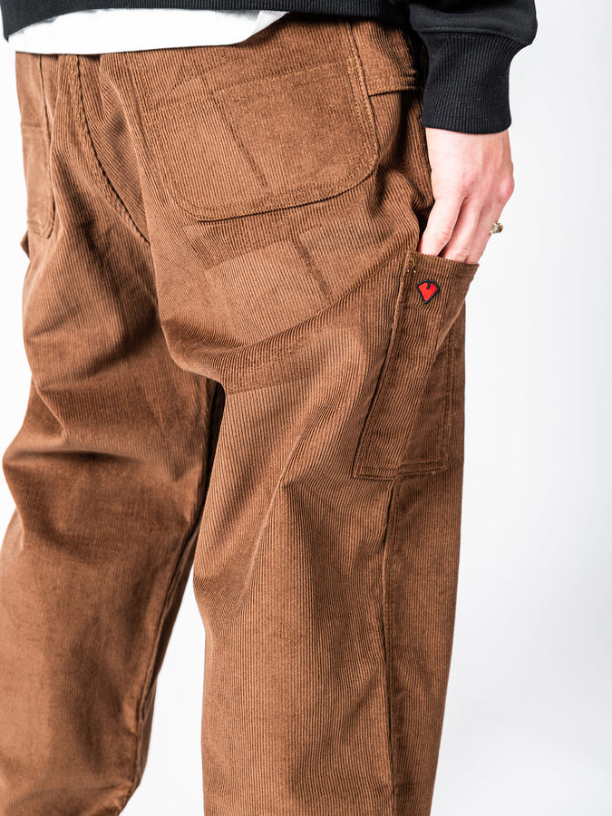 Loviah Corduroy Carpenter Pants | BROWN