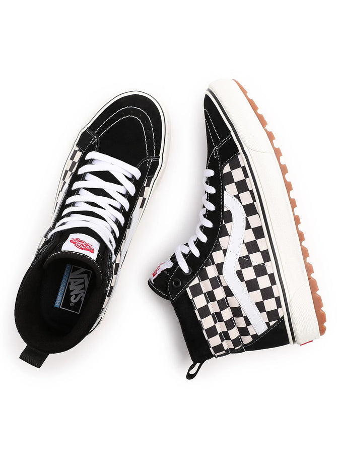 Vans Sk8-Hi MTE-1 Black/White/Checker Winter Boots | BLACK/WHITE/CHECKER (A04)