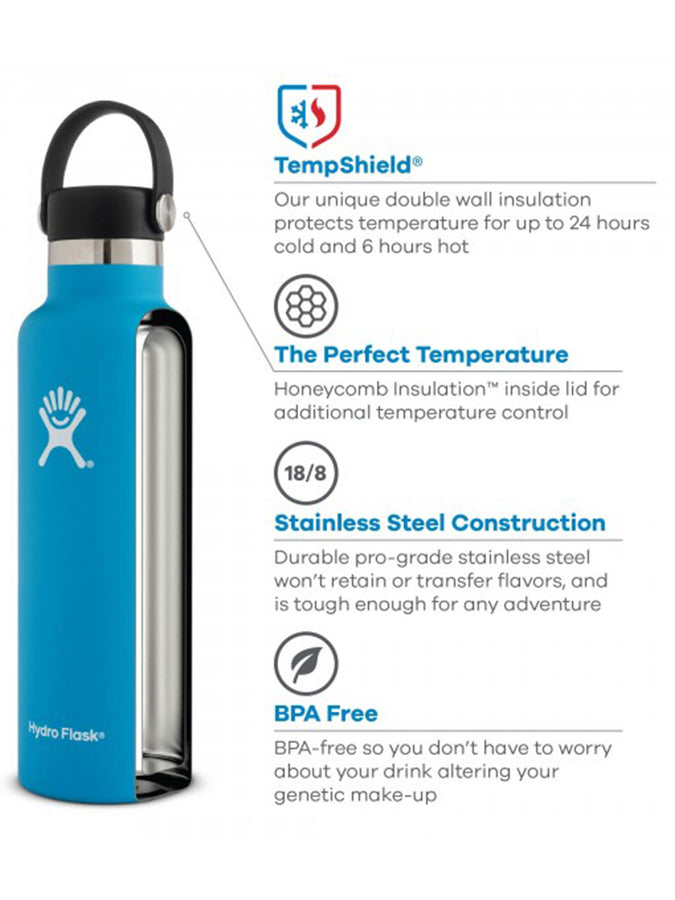 Hydroflask Standard Mouth With Flex Cap Pacific 24oz Bottle | PACIFIC